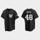 Men's New York Yankees #48 Anthony Rizzo Cool Base Fashion Black Jersey