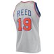 Men's New York Knicks Willis Reed Silver Mitchell & Ness 75th Anniversary 1969/70 Hardwood Classics Swingman Jersey