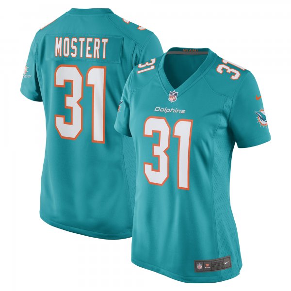 Women's Miami Dolphins Raheem Mostert Nike Aqua Game Jersey