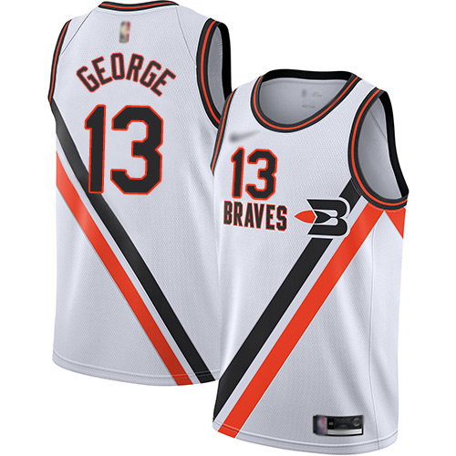 Los Angeles Clippers #13 Paul George White NBA Swingman Hardwood Classics Jersey