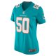 Women's Miami Dolphins Chase Winovich Nike  Aqua Team Game Jersey