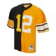 Men's Pittsburgh Steelers Terry Bradshaw Mitchell & Ness Black/Gold 1976 Split Legacy Replica Jersey