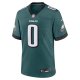 Men's Philadelphia Eagles Bryce Huff Nike Midnight Green Game Player Jersey