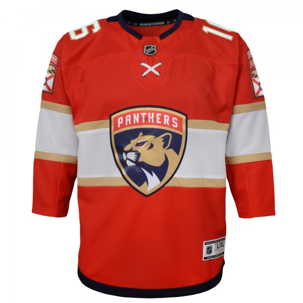 Youth Florida Panthers Aleksander Barkov Red Home Captain Replica Player Jersey