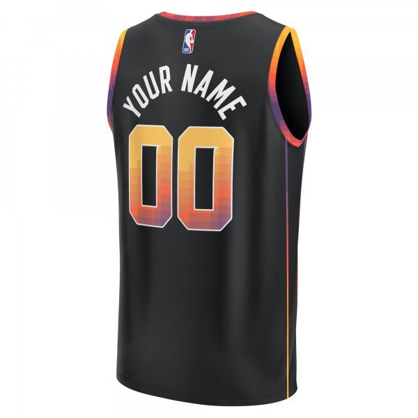 Youth Phoenix Suns  Fanatics Black Fast Break Replica Custom Jersey - Statement Edition