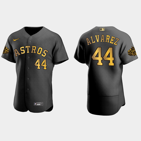 Men's Houston Astros #44 Yordan Alvarez 2022 MLB All-Star Game Flex Base Jersey - Black