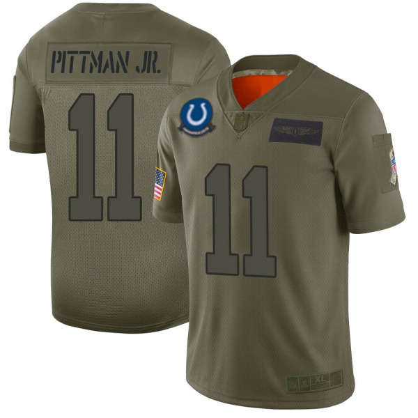 Youth Nike Indianapolis Colts #11 Michael Pittman Jr. Limited Camo 2019 Salute to Service Jersey