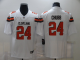 Nike Browns 24 Nick Chubb White Vapor Untouchable Limited Jersey