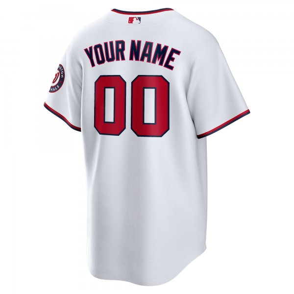 Men's Washington Nationals Nike White Replica Custom Jersey