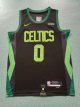 Men's #0 Jayson Tatum Boston Celtics Black City Edition Jersey