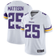 Minnesota Vikings #25 Alexander Mattison White Men's Stitched NFL Vapor Untouchable Limited Jersey