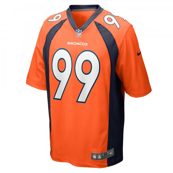 Men's Denver Broncos Zach Allen Nike Orange Game Player Jersey