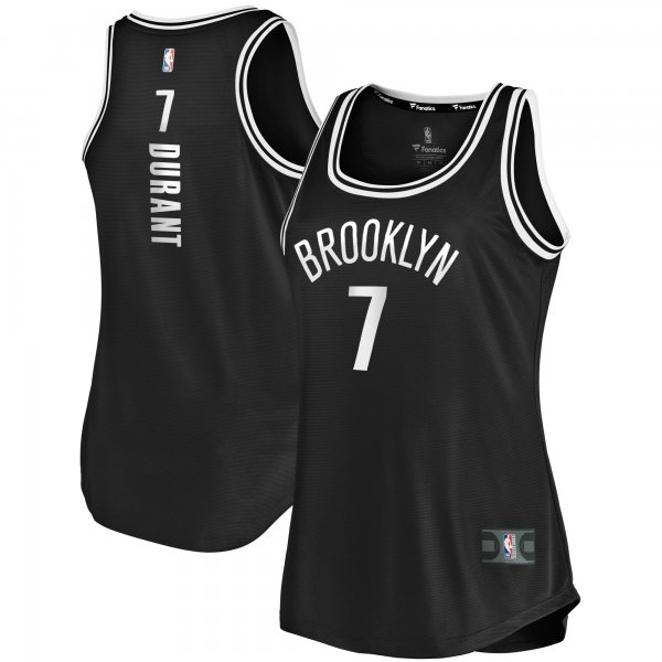 Women's Brooklyn Nets Kevin Durant Fanatics Black Fast Break Tank Jersey - Icon Edition