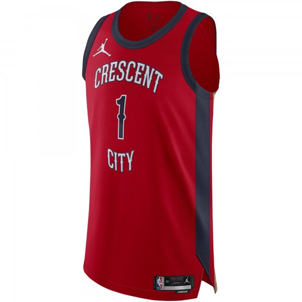 Men's New Orleans Pelicans Zion Williamson Jordan Brand Red Jersey - Statement Edition