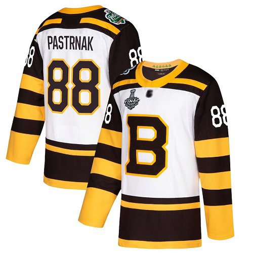 Boston Bruins #88 David Pastrnak White 2019 Winter Classic Stanley Cup Final Bound Stitched Adidas NHL Jersey