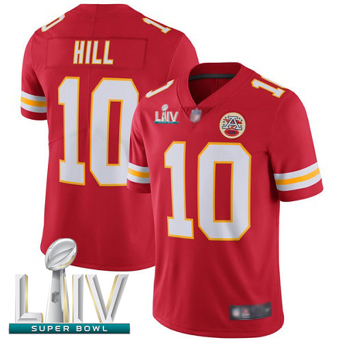 Kansas City Chiefs #10 Tyreek Hill Red Team Color Super Bowl LIV Bound Youth Stitched NFL Vapor Untouchable Limited Jersey