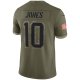 Men's New England Patriots Nike Olive 2022 Salute To Service Limited Jersey