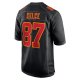 Men's Kansas City Chiefs Travis Kelce Nike Black Super Bowl LVIII Carbon Fashion Game Player Jersey