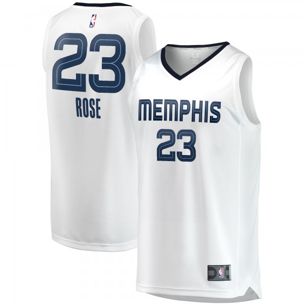 Youth Memphis Grizzlies Derrick Rose Fanatics White Fast Break Player Jersey - Association Edition