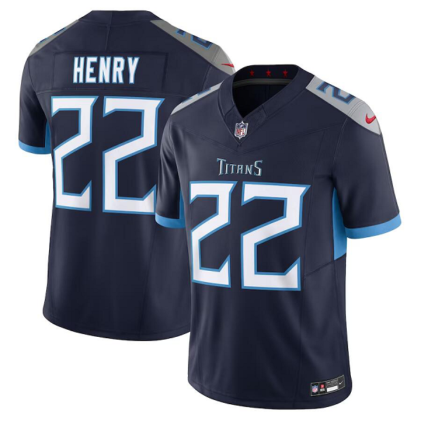 Men's Tennessee Titans #22 Derrick Henry Nike Navy Vapor F.U.S.E. Limited Jersey