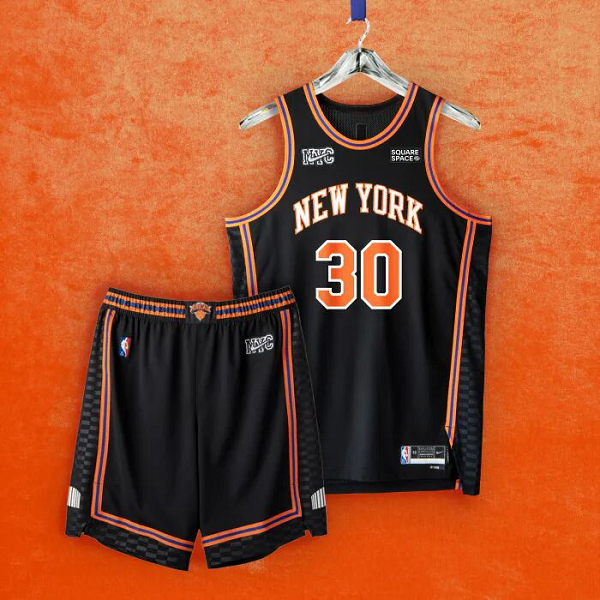 Men's New York Knicks #30 Julius Randle 2021-22 75th Anniversary Black City Edition NBA Jersey