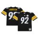 Men's Pittsburgh Steelers James Harrison Mitchell & Ness Black Legacy Replica Jersey