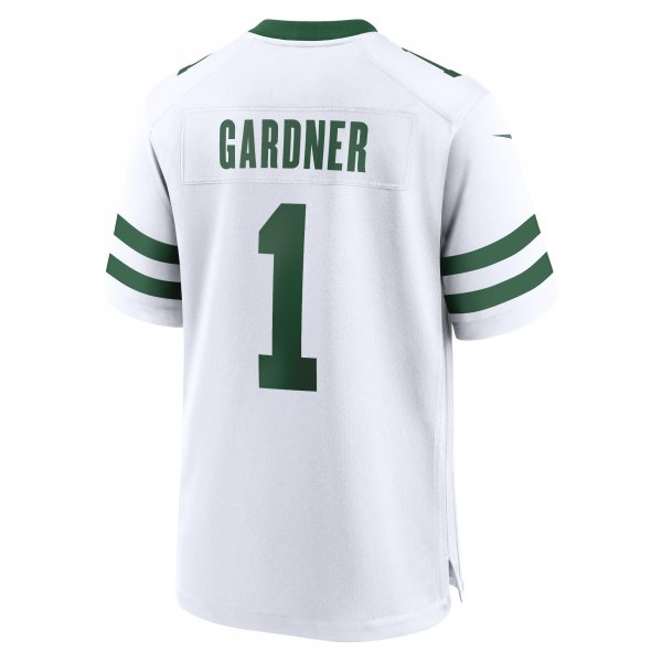 Men's New York Jets Ahmad Sauce Gardner Nike Legacy White Game Jersey