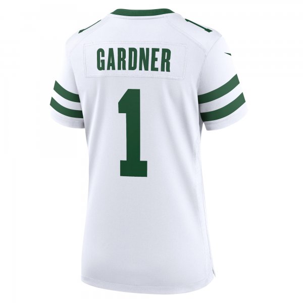 Women's New York Jets Ahmad Sauce Gardner Nike Legacy White Game Player Jersey