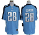 Nike Tennessee Titans #28 Chris Johnson Light Blue Team Color Men's Stitched NFL Game Jersey