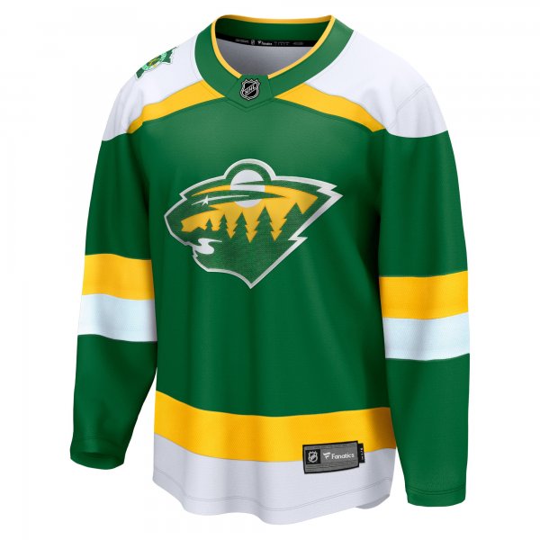 Men's Minnesota Wild  Fanatics Green Alternate Premier Breakaway Jersey