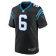 Men's Carolina Panthers Miles Sanders Nike Black Team Game Jersey