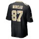 Men's New Orleans Saints Foster Moreau Nike Black Game Jersey