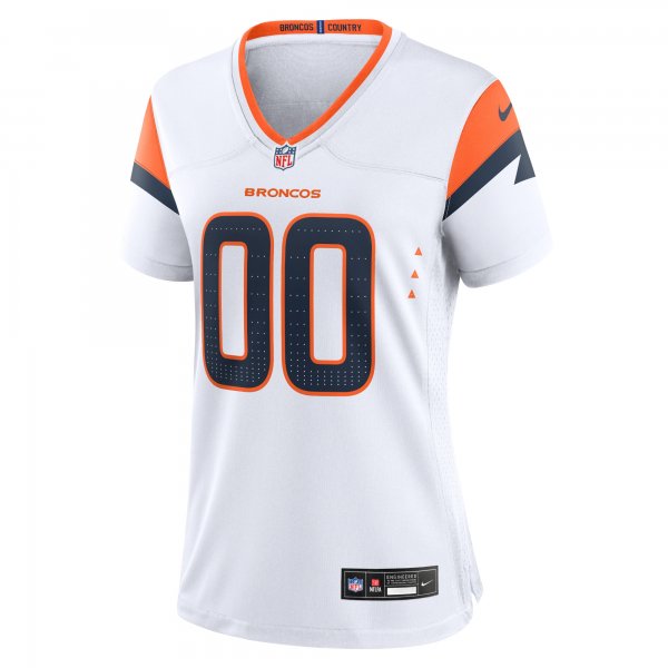 Women's Denver Broncos  Nike White Custom Game Jersey