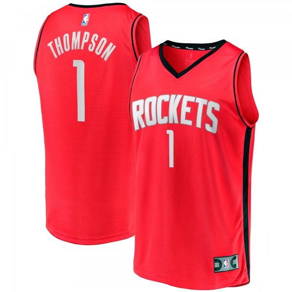 Men's Houston Rockets Amen Thompson Fanatics Red  Fast Break Replica Jersey - Icon Edition