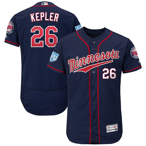 Men's Minnesota Twins #26 Max Kepler Majestic Navy 2019 Spring Training Flex Base Player MLB Jersey