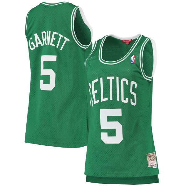 Women's Boston Celtics Kevin Garnett Mitchell & Ness Kelly Green 2007/08 Hardwood Classics Swingman Jersey