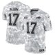 Men's #17 Josh Allen Buffalo Bills Arctic Camo Nike 2024 Salute to Service Limited Jersey