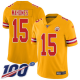 Kansas City Chiefs #15 Patrick Mahomes Gold Men's Stitched NFL Limited Inverted Legend 100th Season Jersey