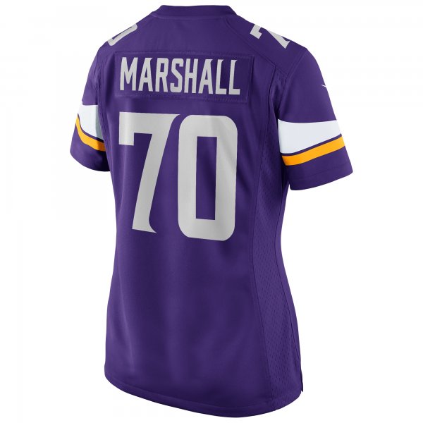 Women's Minnesota Vikings Jim Marshall Nike Purple Game Retired Player Jersey