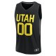 Youth Utah Jazz  Fanatics Black Fast Break Replica Custom Jersey - Statement Edition