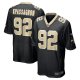 Men's New Orleans Saints Tanoh Kpassagnon Nike Black Game Player Jersey