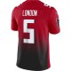 Men's Atlanta Falcons Drake London Nike Red Vapor F.U.S.E. Limited Jersey