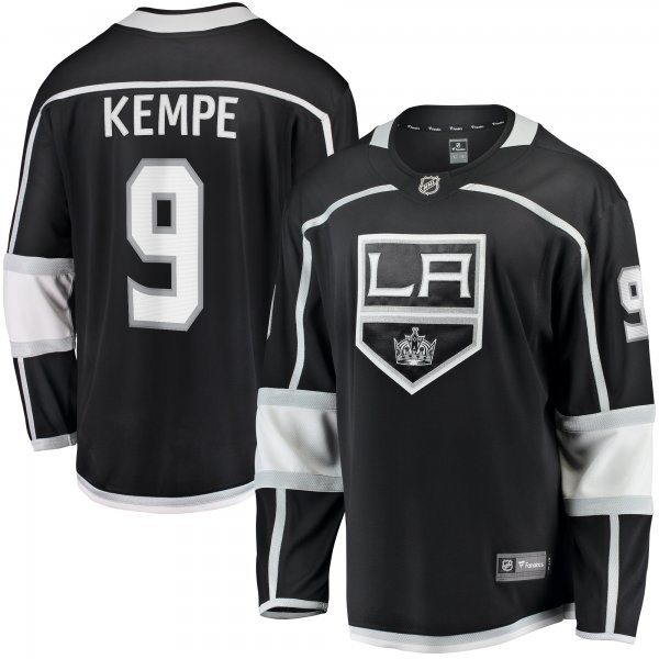 Men's Los Angeles Kings Adrian Kempe Fanatics Black Home Premier Breakaway Player Jersey