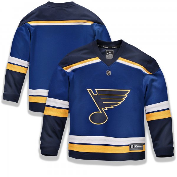 Youth St. Louis Blues Fanatics Blue Home Replica Blank Jersey