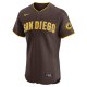 Men's San Diego Padres  Nike Brown Road Vapor Premier Elite Patch Jersey