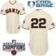 San Francisco Giants #22 Will Clark Cream Home Cool Base W/2014 World Series Champions Stitched MLB Jersey