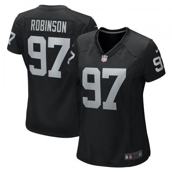 Women's Las Vegas Raiders Janarius Robinson Nike  Black Team Game Jersey