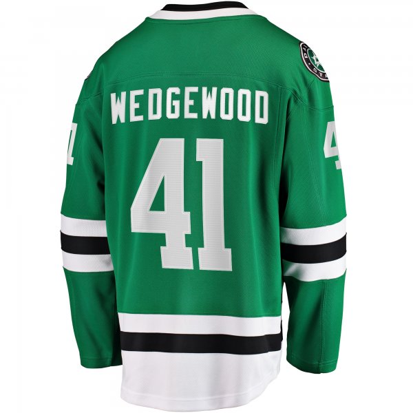 Men's Dallas Stars Scott Wedgewood Fanatics Kelly Green Home Breakaway Player Jersey