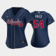 Women's Atlanta Braves #54 Max Fried 2020 Alternate Nike Navy MLB Jersey