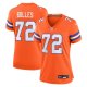 Women's Denver Broncos #72 Garrett Bolles Nike Orange Mile High Collection 1977 Throwback Player Jersey